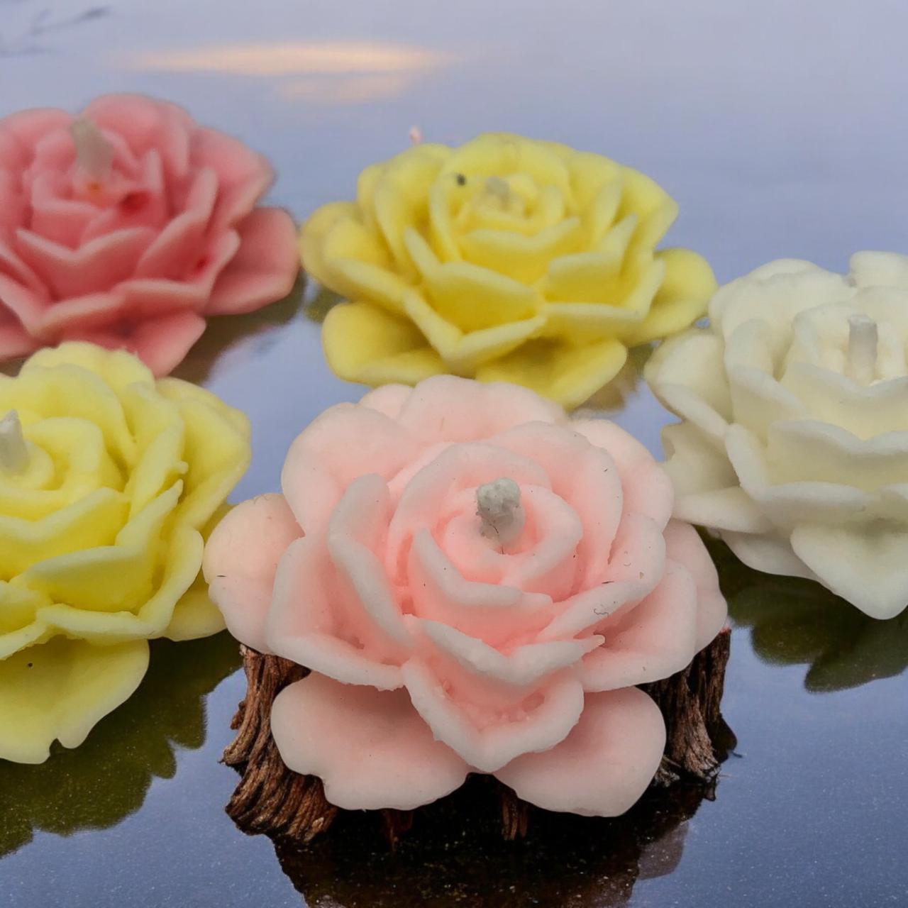 Vela Artesanal Flutuantes 12 unidades - Imagem 7